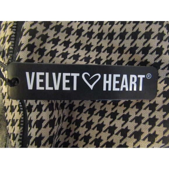 Velvet Heart Houndstooth Leggings NWT Skinny Pants Front Zip Retail $89 Sz XS - Picture 7 of 7